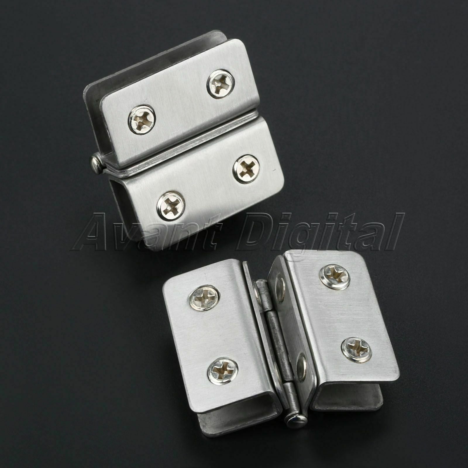 Adjustable Bathroom Glass Door Clamp Hinge Hardware Wine Display Cabinet Hinges