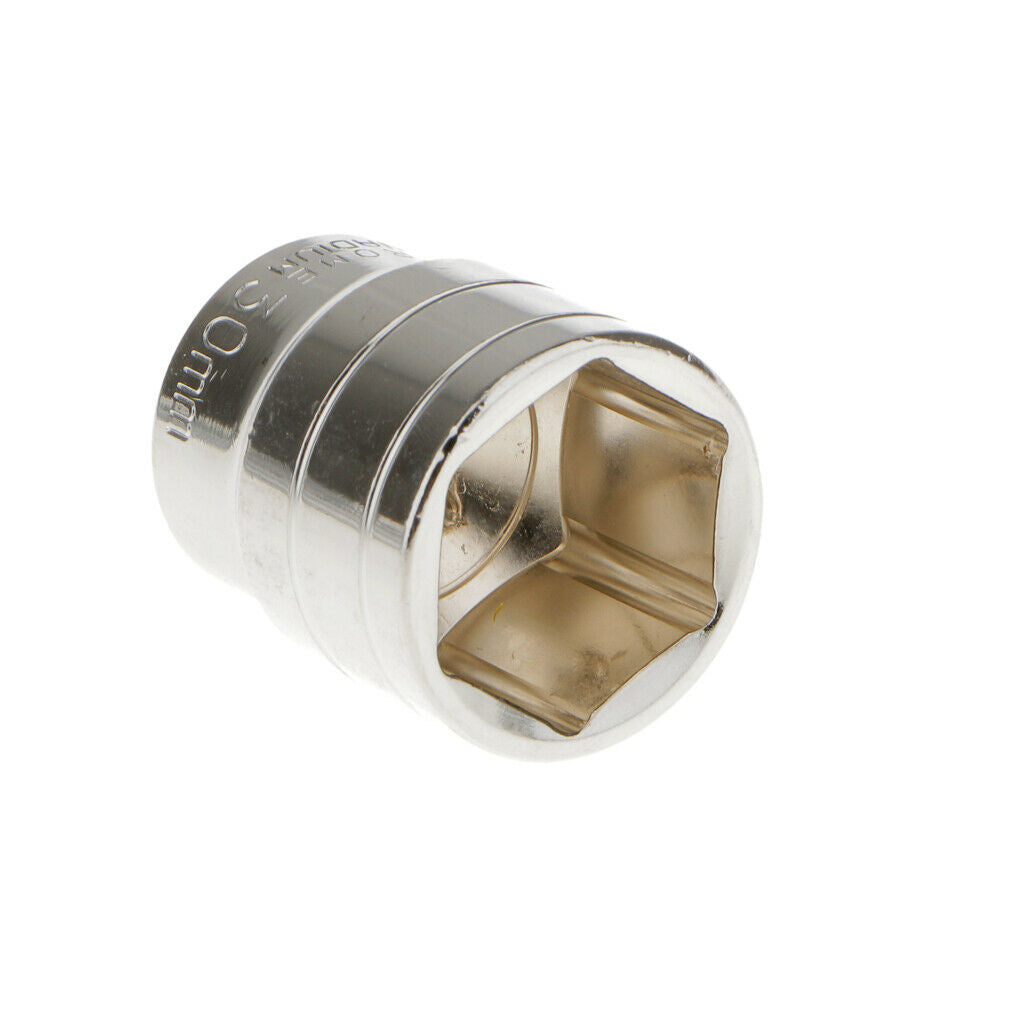 30 Millimeters Short 1/2 "socket Metric Chromium Hexagonal Partial Vanadium