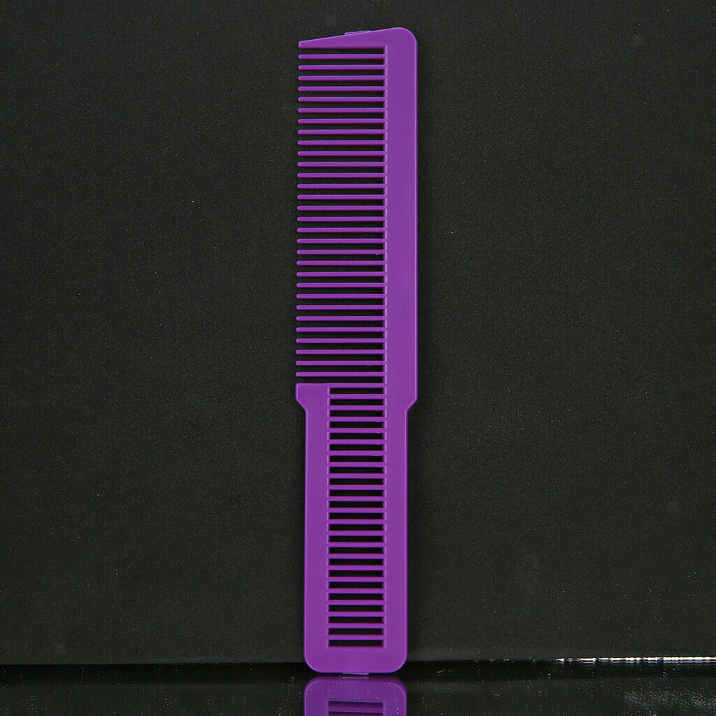 7Pcs 8" Salon Barber Flat Top Clipper Cutting Comb Plastic Static Free