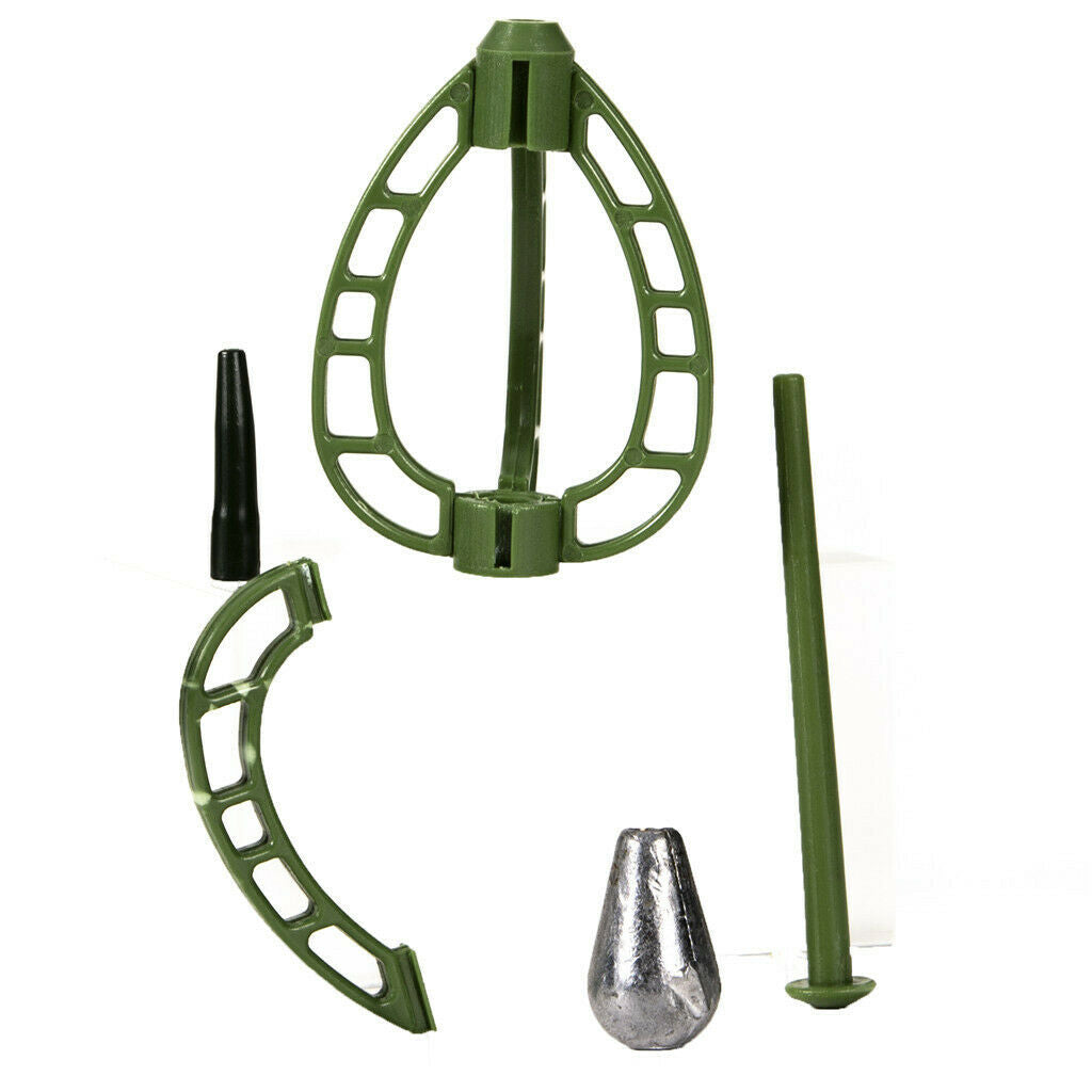 Fishing Feeder Rocket Bait Cage Inline Method Feeder Green 20/30/40/50g 40g