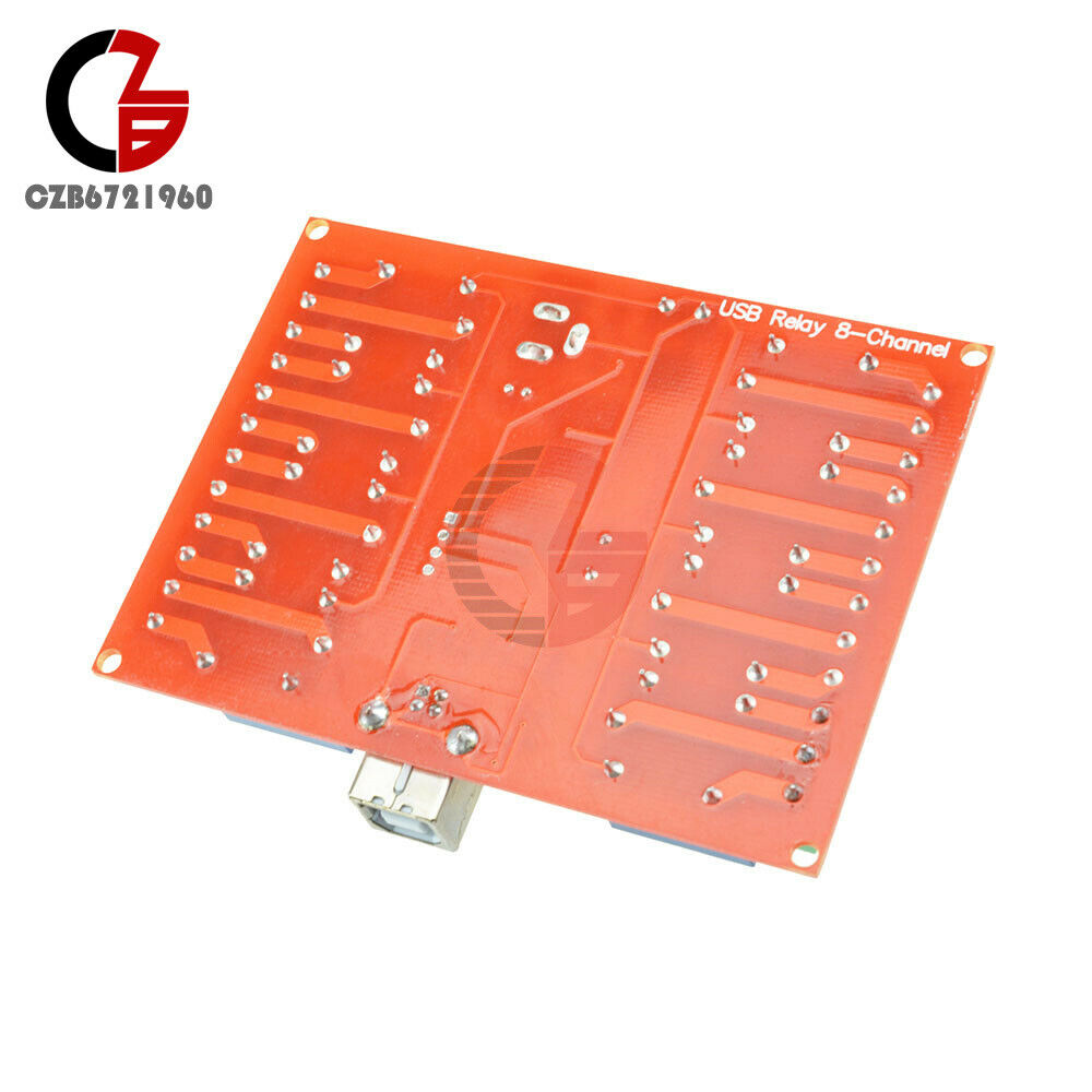 8CH 8 Channel DC 12V Relay Control Board USB ULN2803 Driver Module For AVR ARM