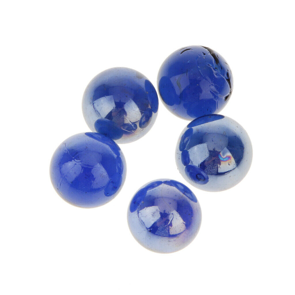 40x Small Round 16mm Glass Marbles Gift Toys for Games Decors Jewelry Making