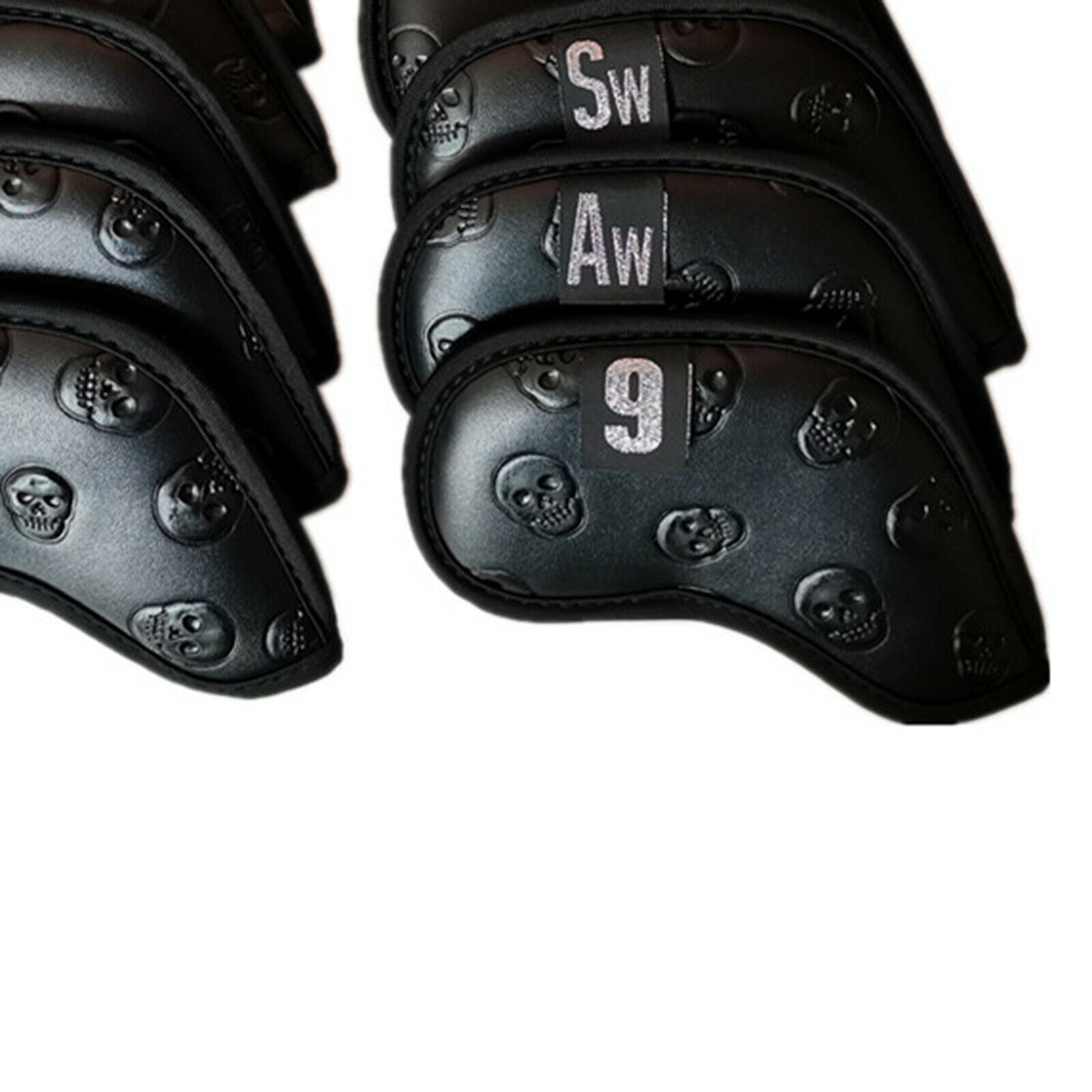 Golf Iron Headcover Club Head Covers PU Leather Anti-slip Guard Accessories