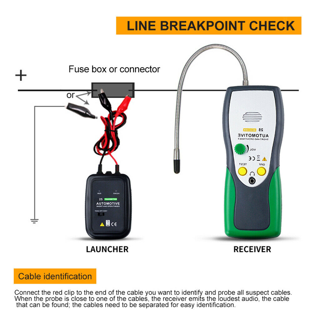 Car Cable Wire Short Open Finder Auto Circuits Tracer Checker Test Repair Tools