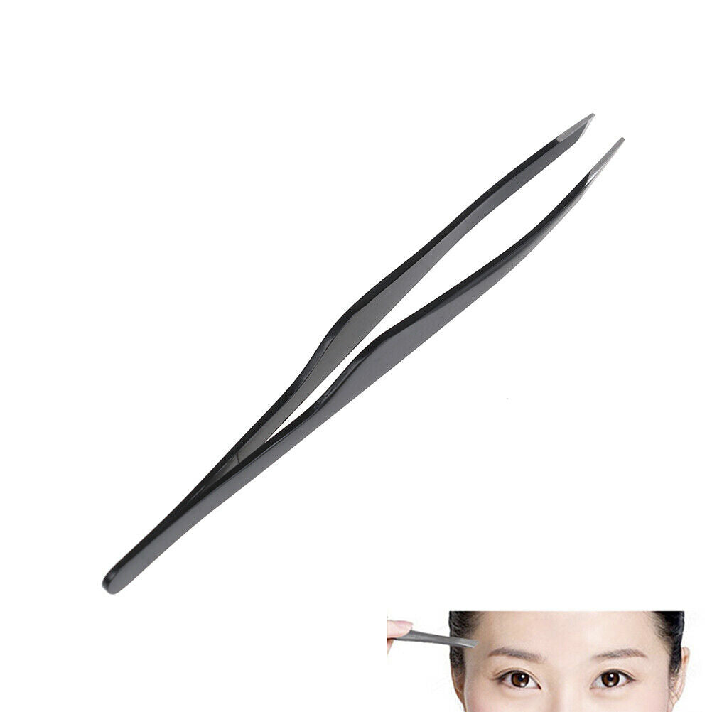 Eyelash Tweezers Steel Slant Eyebrow Tweezer Plucking Grafting False Eyel.l8