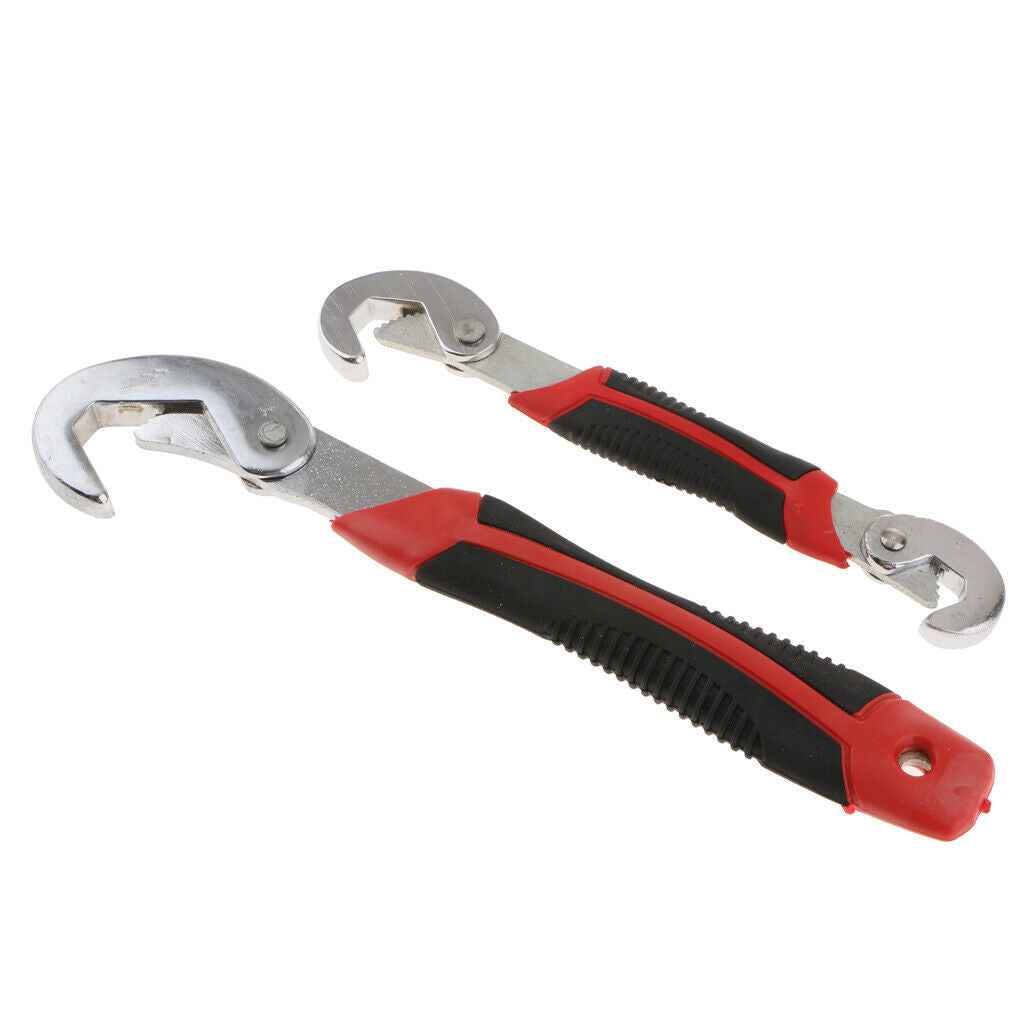 New High Carbon Steel Adjustable Universal Spanners Wrenches 8in/11in Pack of 2