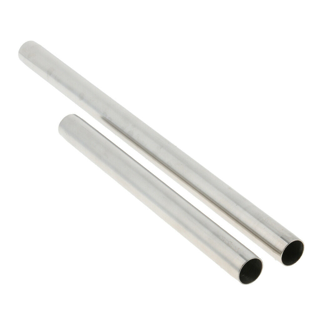 2 Pieces 19mm Stainless Steel Extension Rod for DSLR Support Shoulder Rig 200mm