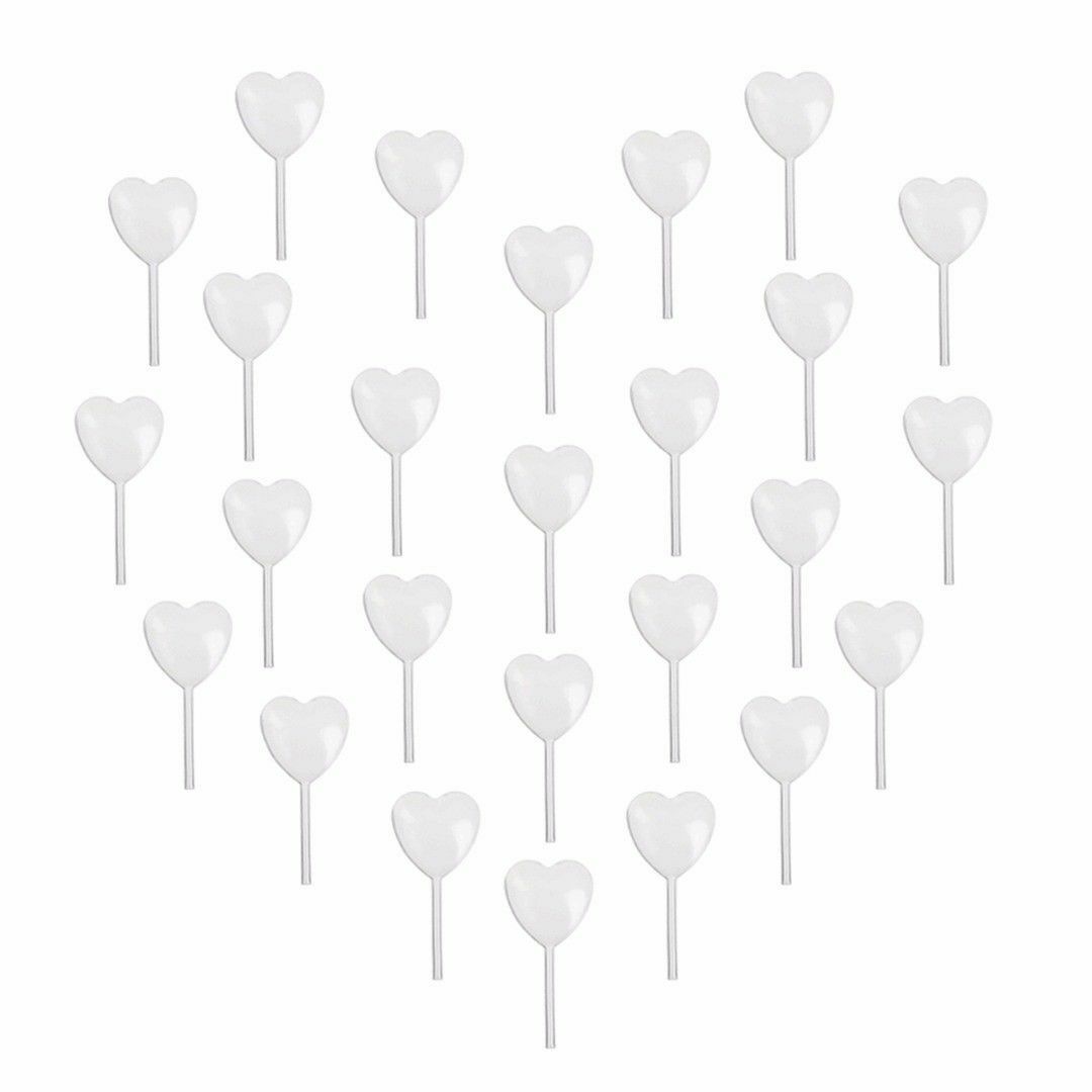 50pcs Heart Shaped Plastic Squeeze 4ml Transfer Oils Liquid Pipettes Eye Dropper