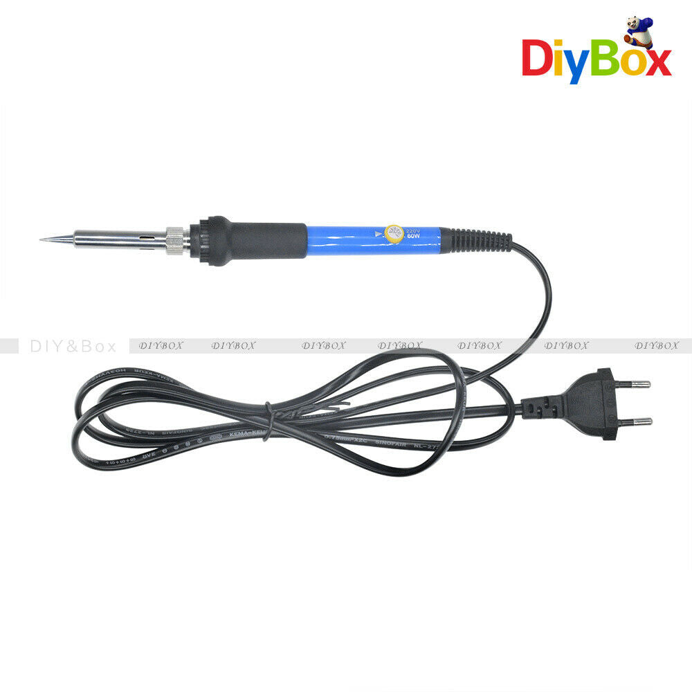 220V Temperature Adjust Electric Welding Soldering Iron Heat Gun Pencil EU Plug