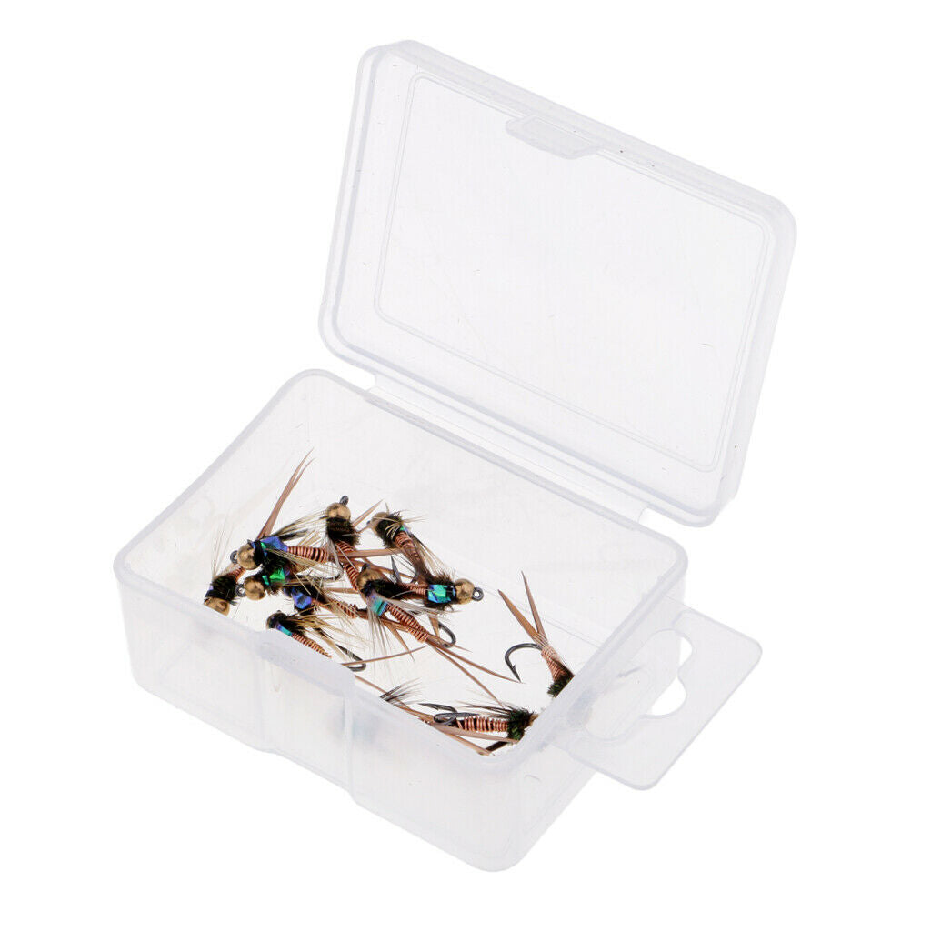 Wet Flies Brass Head Fly Fishing Lure Bass Sinking Flies Lure 22mm
