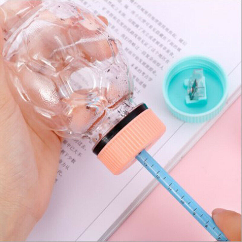 2pcs Creative Pencil Sharpener Capsule Cap Manual Sharpener Student Stati.l8