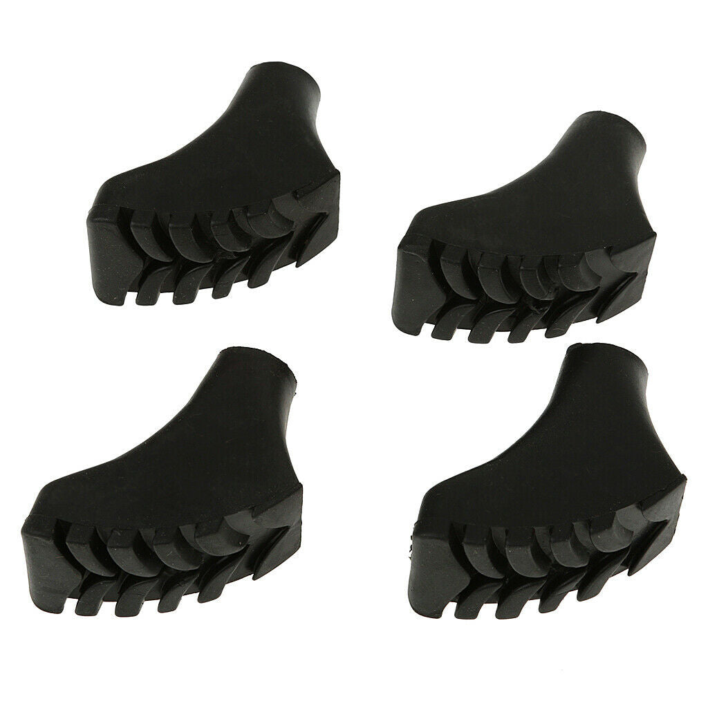 4X 4pcs Rubber Paw Feet Tips Hammers Hiking Stick Walking Trekking Pole Caps