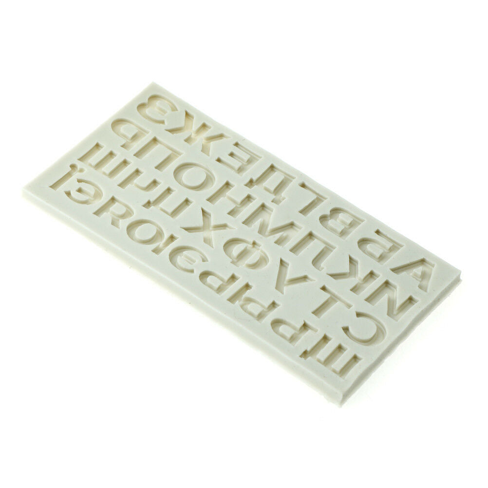 Russian Alphabet Letters Silicone Fondant Mold Chocolate Cake Decorating .l8