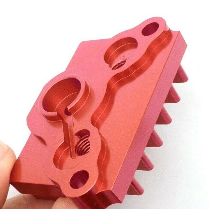 Red 65MM CNC Oil Cooler Adapter Plate 50-125CC Pit Dirt Bike ATV Z50 Motorcycle