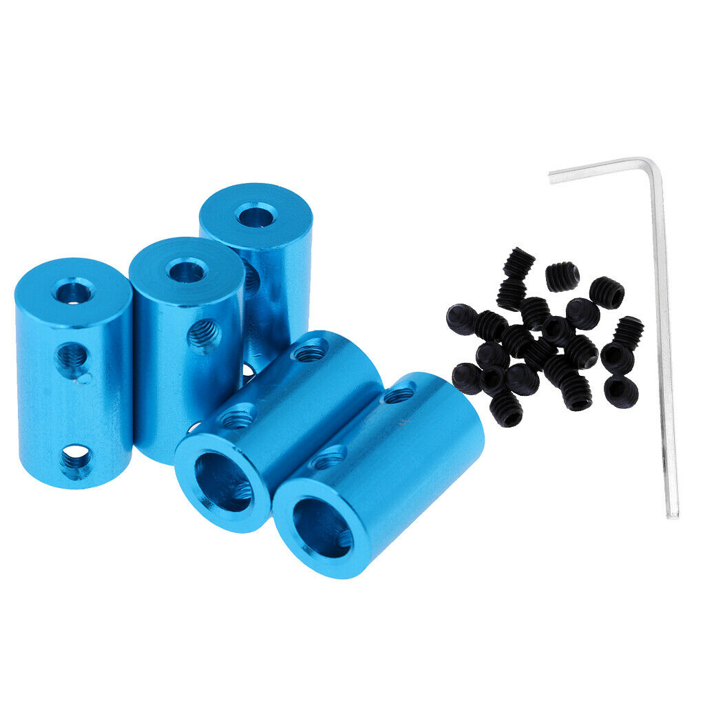 5x 4mm to 8mm Alloy Shaft Coupling Motor Coupler Connector for RC Car