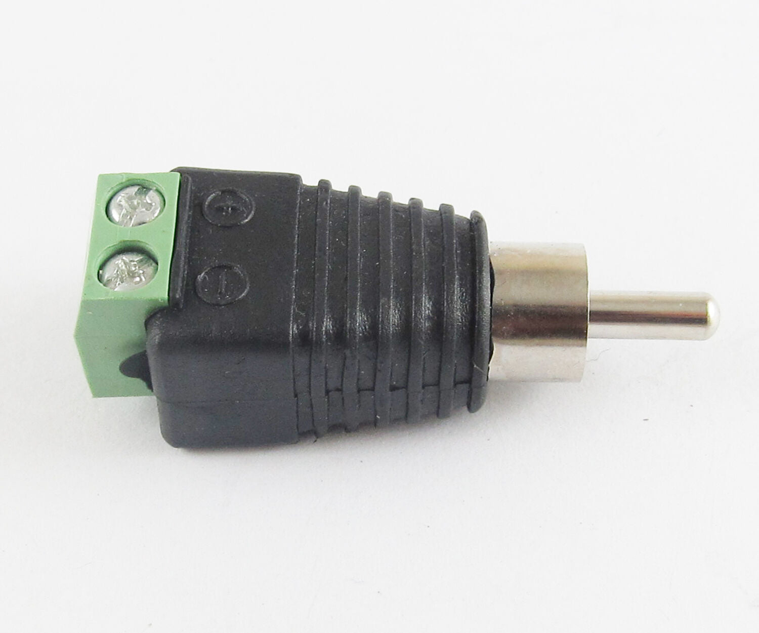 1pc UTP CCTV CAT5 Phono RCA Male Plug to AV Terminal Screw Balun Connector