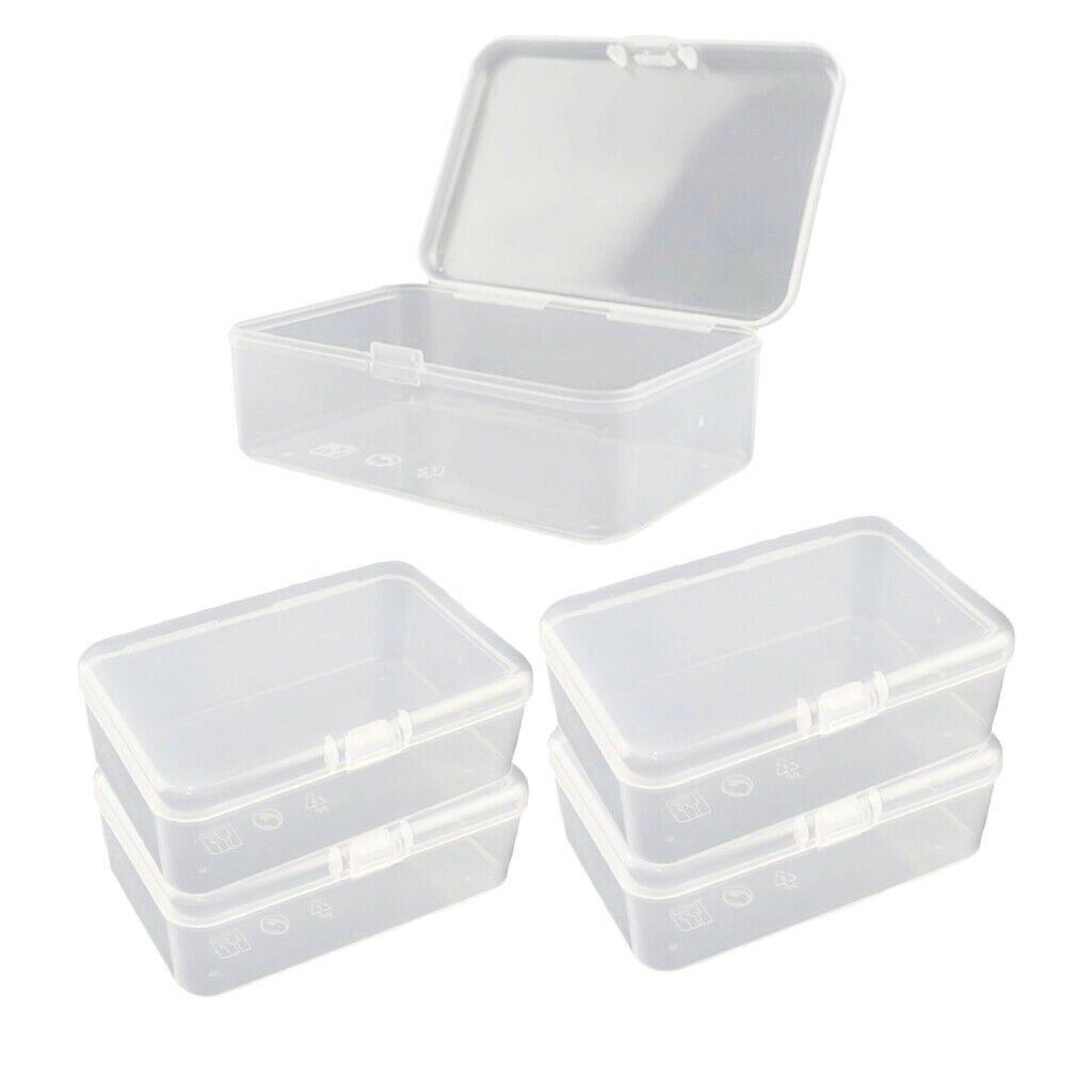 5Pcs Flip   Ring Cosmetics Storage Case Holder for Cotton Swabs Coils