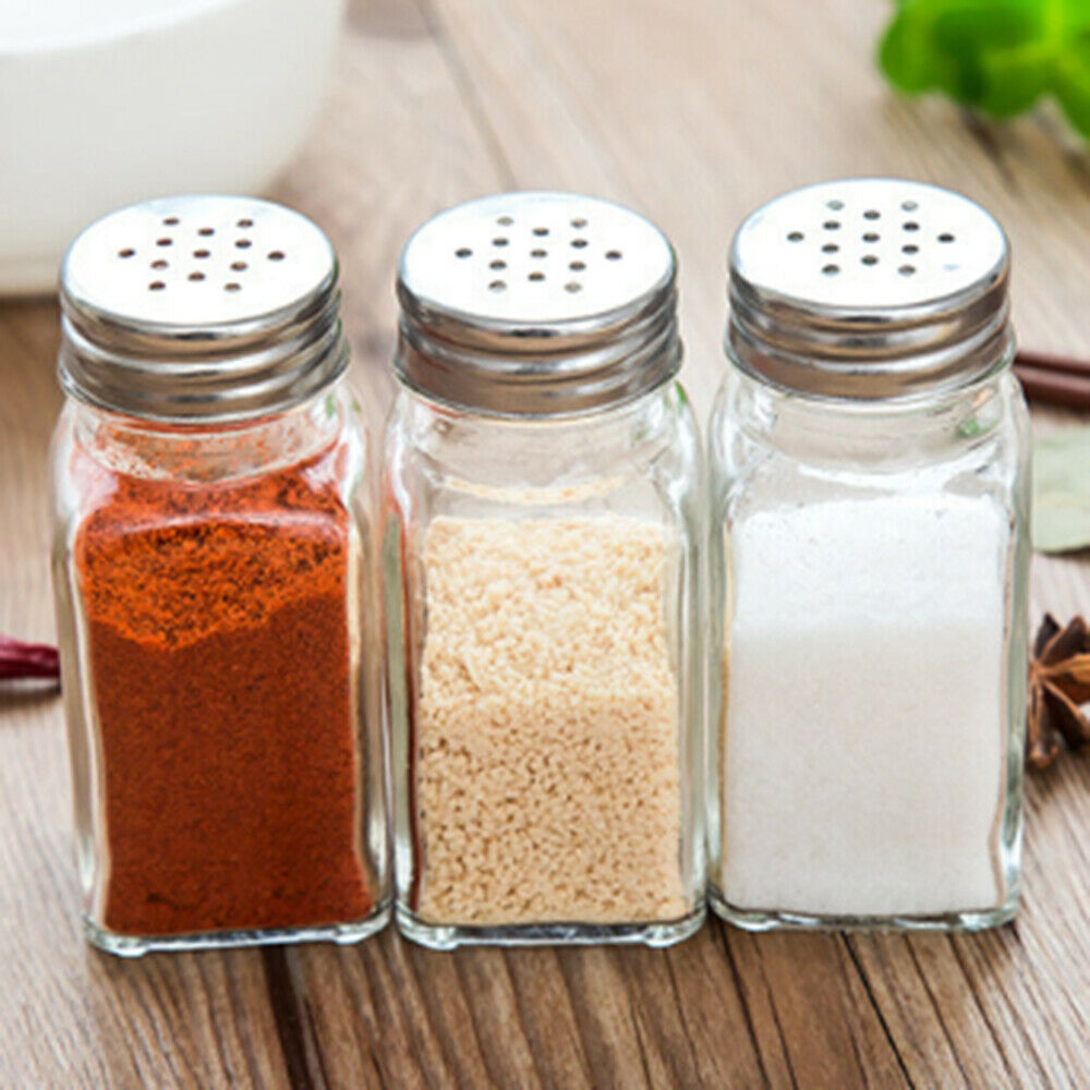 Glass Seasoning Bottle BBQ Sealed Jar Salt Pepper Bottle Seasoning Spice Box