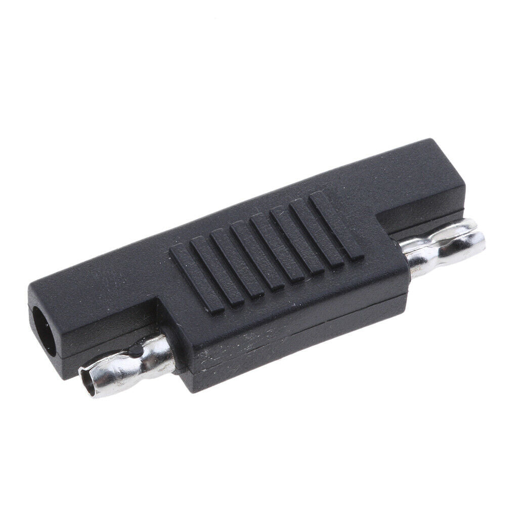 Black SAE Plug (male) to Plug (male) Adapter Solar Panel Battery, Black