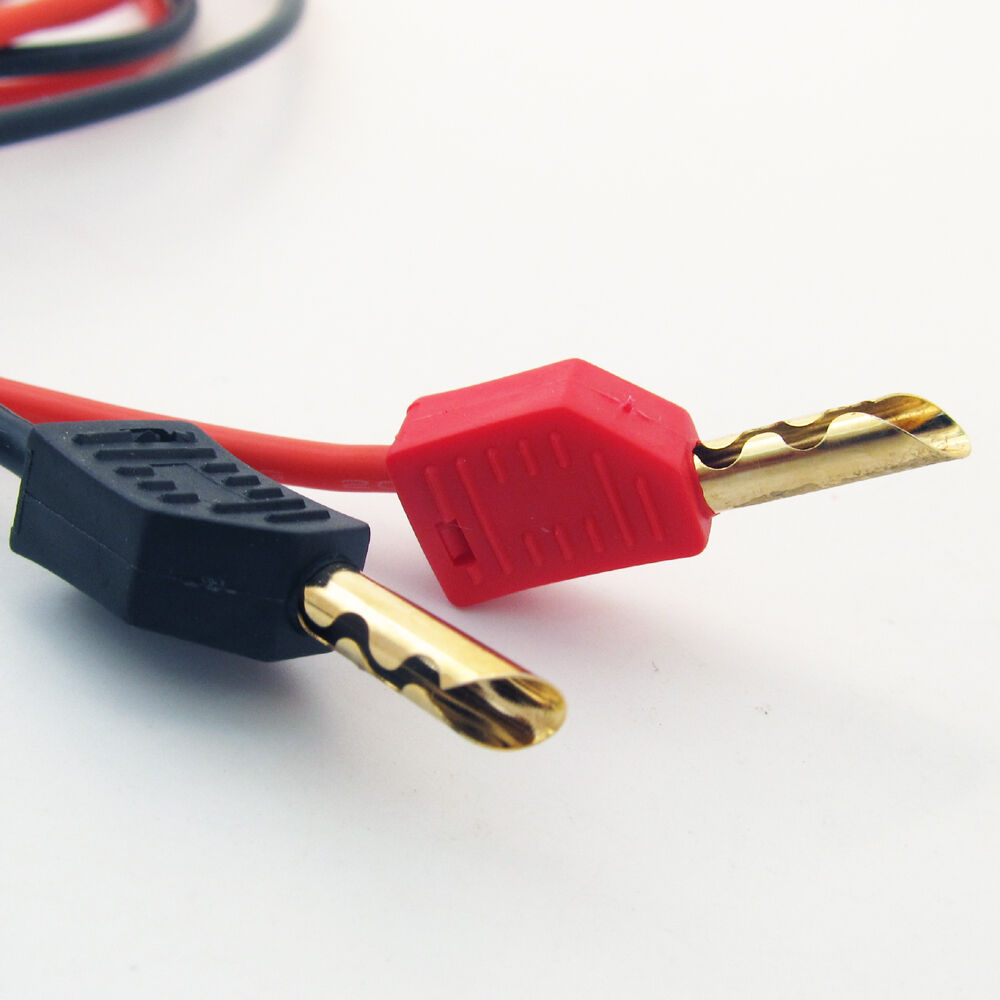 10pairs Dual Stackable Z-Type BFA 4mm Banana Plug Silicone Test Cable Red+Black