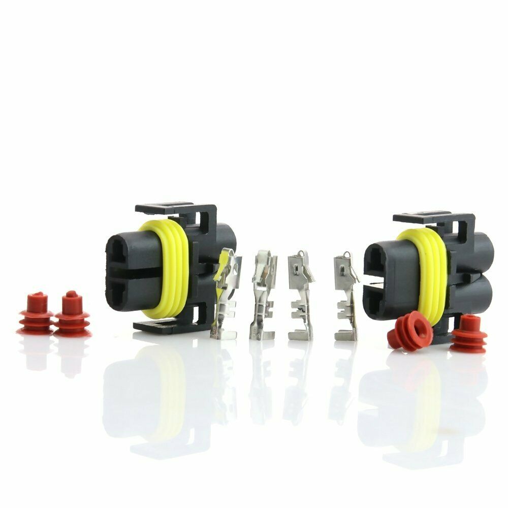 2X H8 H9 H11 HID Bulb Connector Female Socket Plug fit Xenon HID H27 880 881