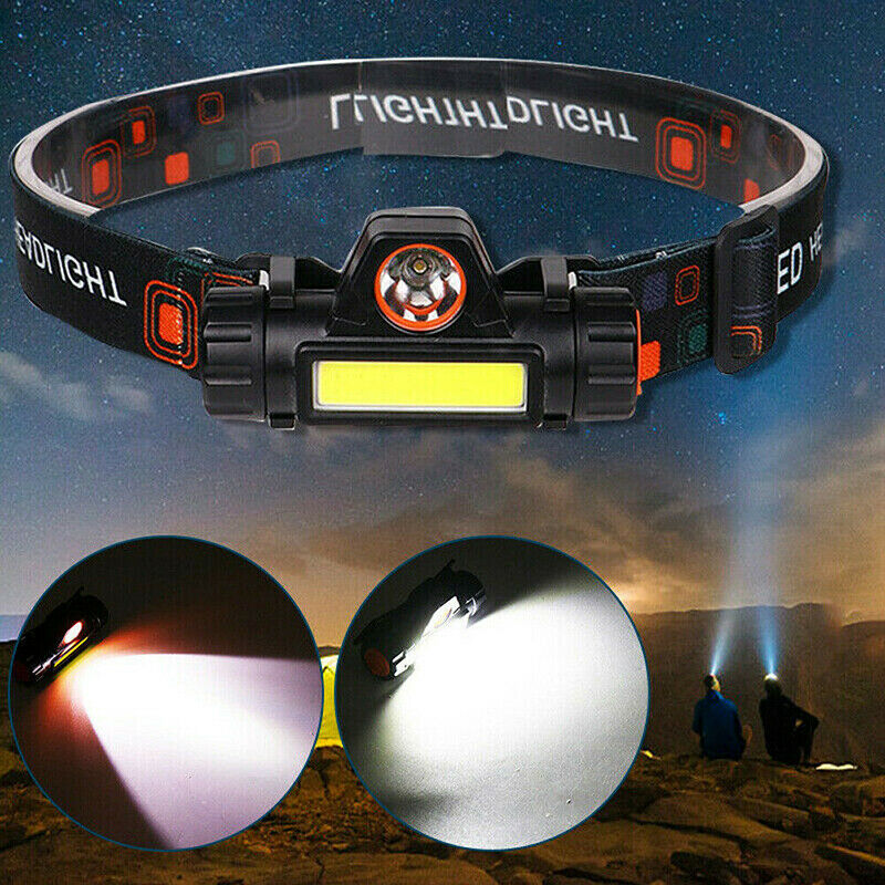 Waterproof USB Rechargeable LED Headlamp Lamp Torch Flashlight light Headlight