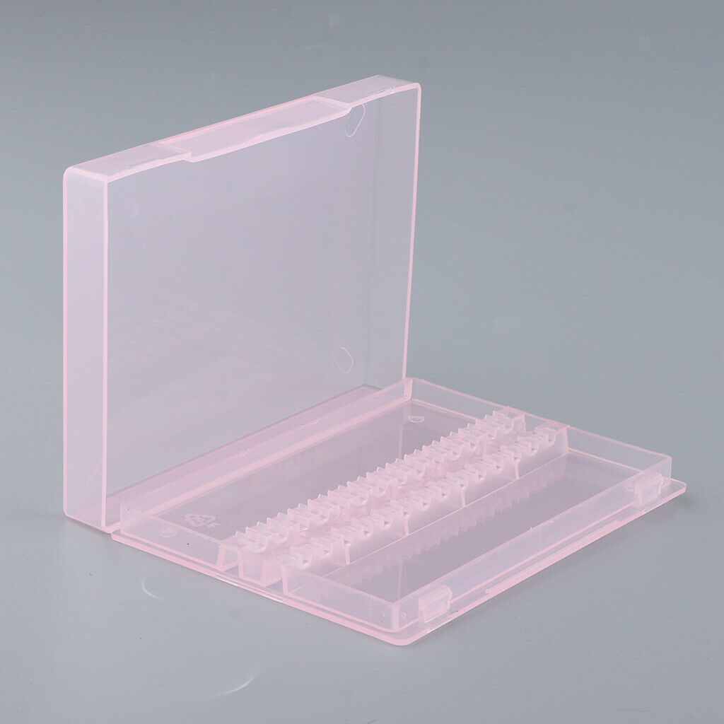 Nail Art Drill Bit Holder Stand Polishing Cuticle Drill Bit Organizer Pink