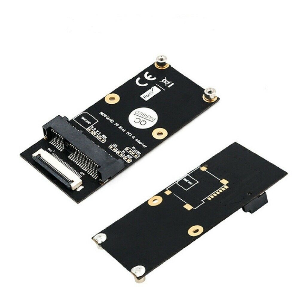 M.2 key A/E/A+E to Mini PCI-E Adapter with FFC Cable Case