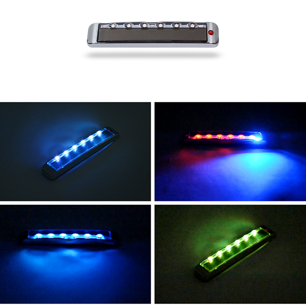 LED Crash Bar Decoration Light Car Door Anti-Static Solar Energy Protection