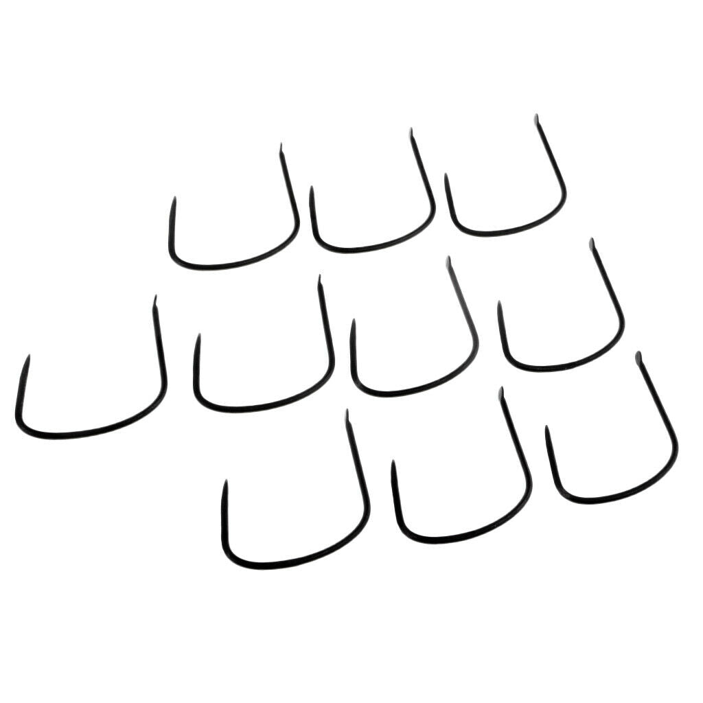 10pcs Thicken Steel Fishing Hooks Big Game Large Size Hooks for Sea Fishing