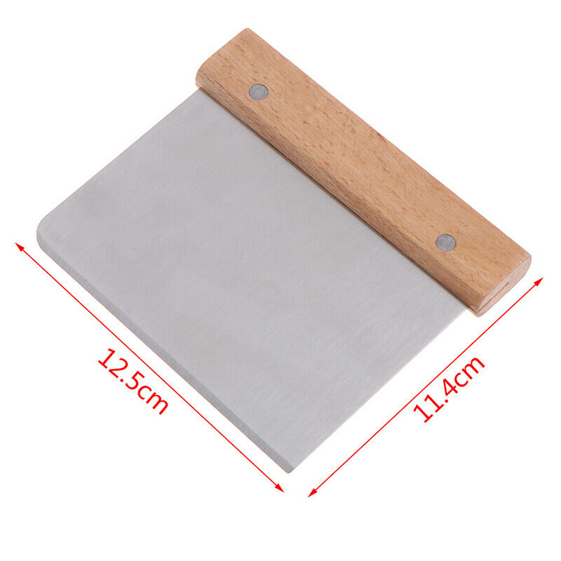 Dough Scraper Stainless Steel Pizza Cutter Kitchen Bakery Tools Cake Tool.l8