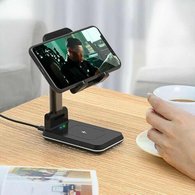 Wireless Charger 2-In-One Bracket Telescopic Folding Mobile Phone Tablet Holder