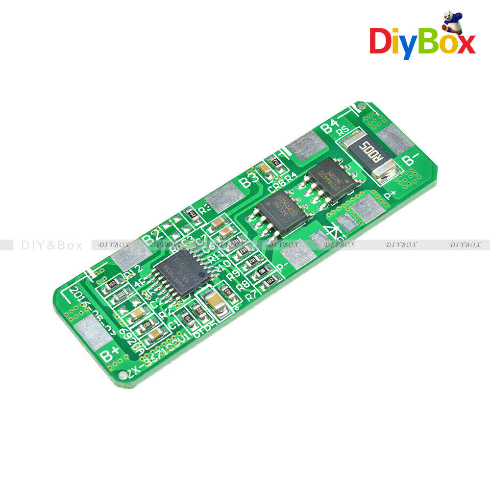 4A-5A 4S PCB BMS Protection Board for 4 Packs 18650 Li-ion lithium Battery Cell