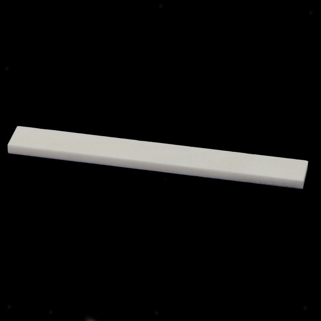 Durable Acoustic Guitar White Blank Bridge Saddle Instruments DIY Accessory