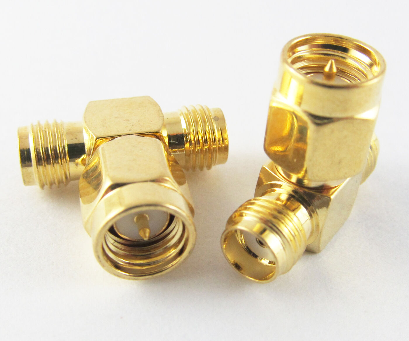 1pc SMA RF Adapter Male Plug to Dual Female Jack Coaxial Connector T Type new