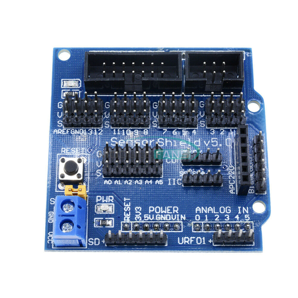 Arduino UNO MEGA Duemilanove Sensor Shield V5 Digital Analog Servo Motor Module