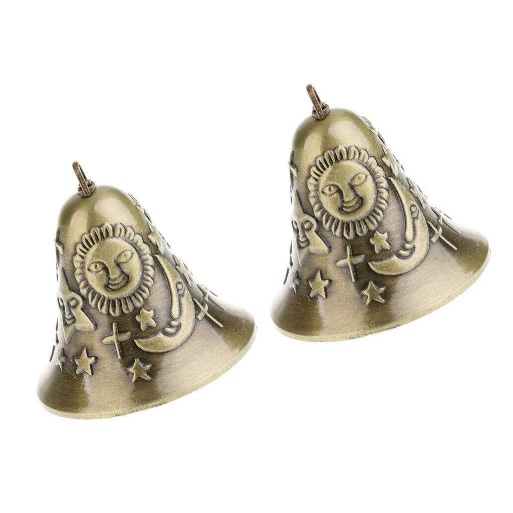2pcs Good luck Wind Chime Bell Copper Outdoor Yard Garden Home Decoration