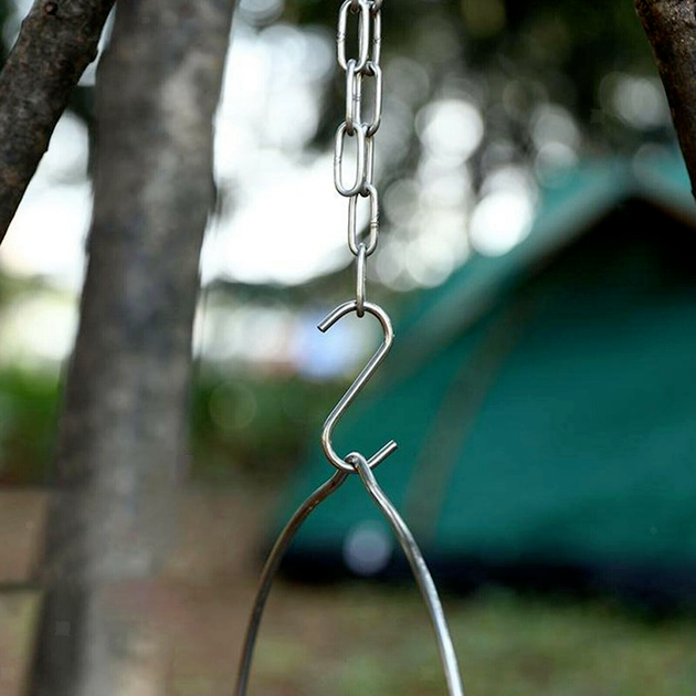Pot Holder Tools Camping Cooking Tripod Outdoor Campfire Cookware Picnic