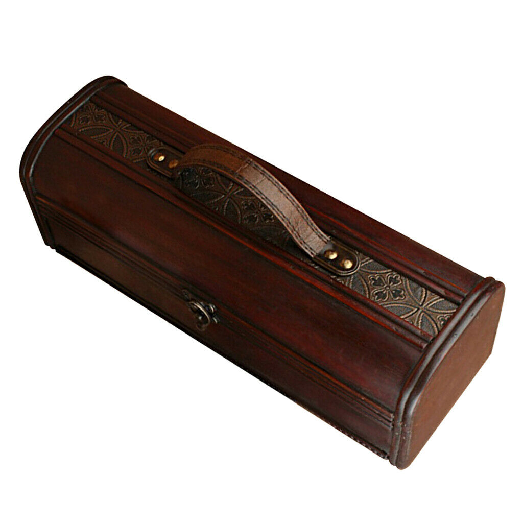 Wood Single Bottle Wine Box Carrier Case