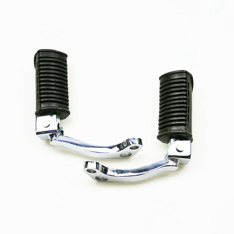 Black Front Footrests Foot Pegs Foot Pedals For Dirt Bike Off Road Suzuki GN125