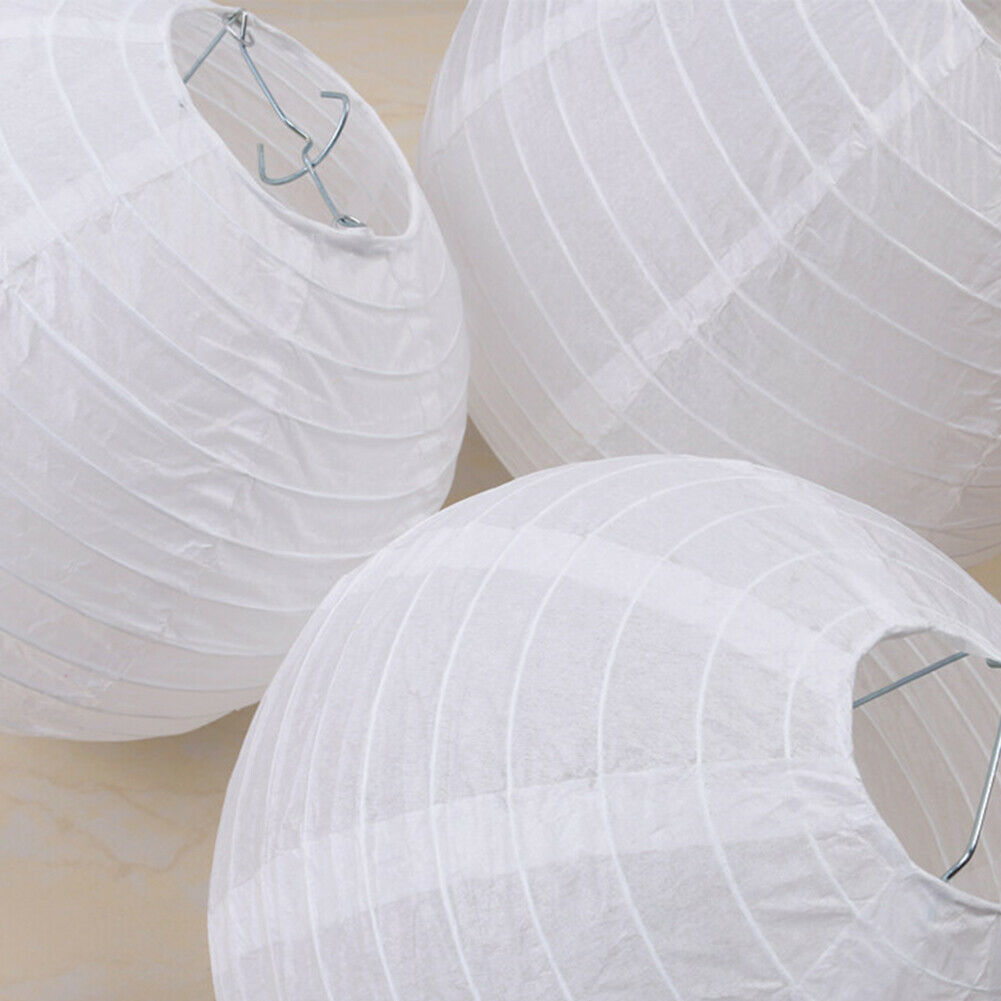 Chinese Paper Lanterns Outdoor Yard Party DIY Lamp Light Shell (20cm 1pc) @