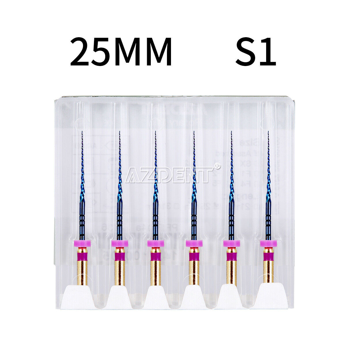 10X Dental Endodontic Rotary Heat Activated Canal Root Engine Use Files 25mm S1
