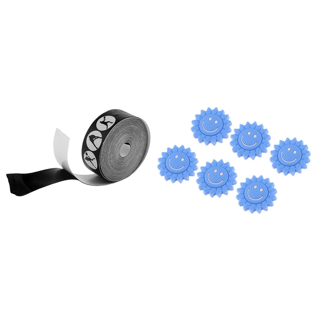 Racket Head Frame Guard with Shock Absorber  Damper