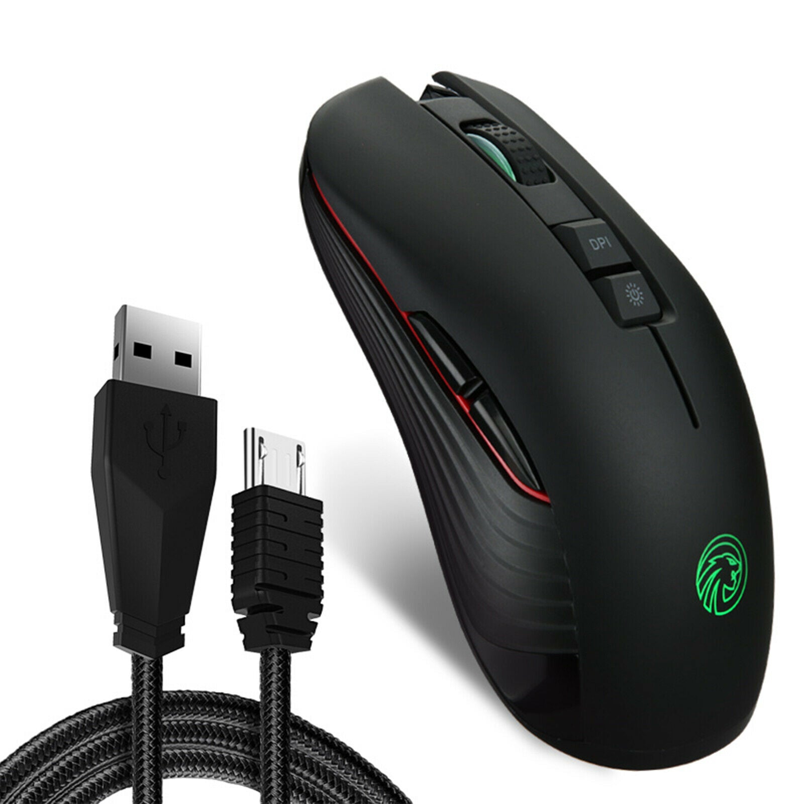 2.4G USB Wireless Mice Quiet Mouse With Backlights for Long Standby Mobile