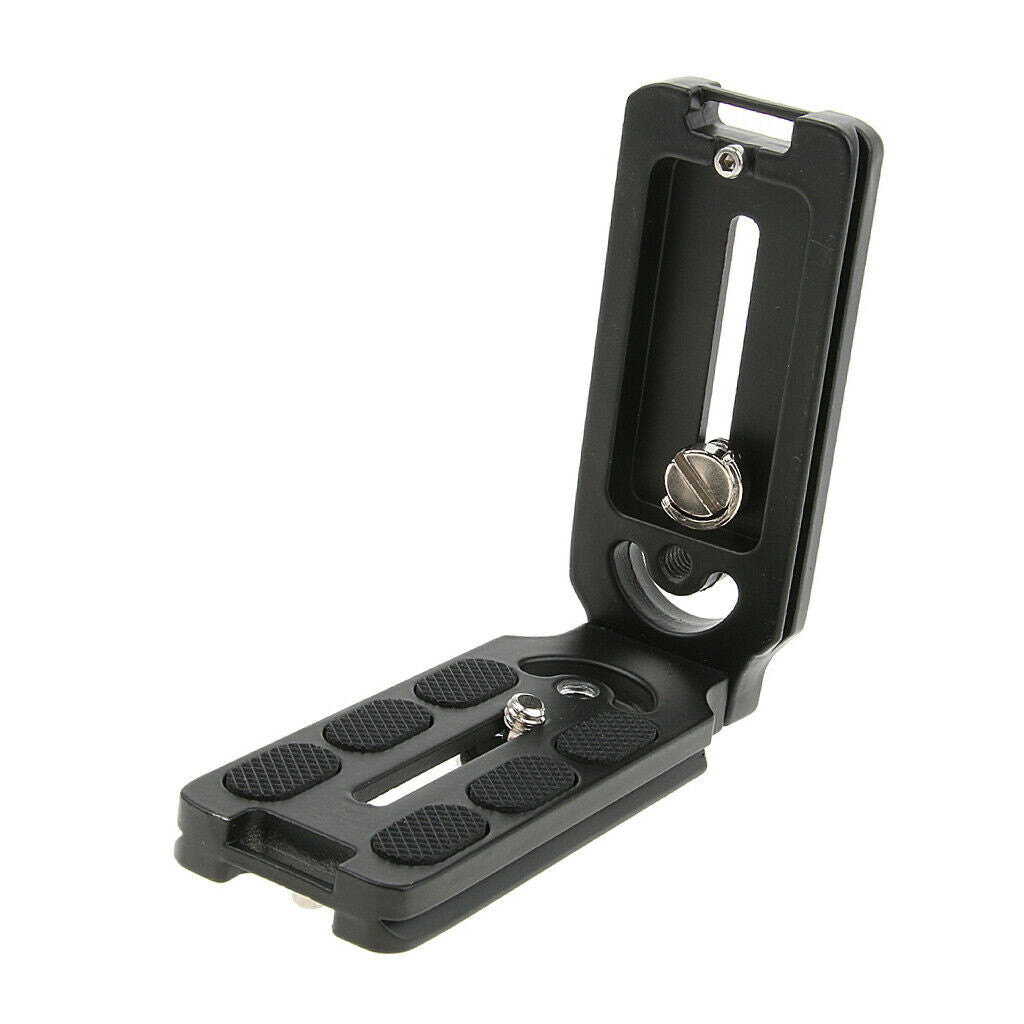 Vertical Hand Grip Quick Release L Shape Plate Bracket for Tripod Monopod
