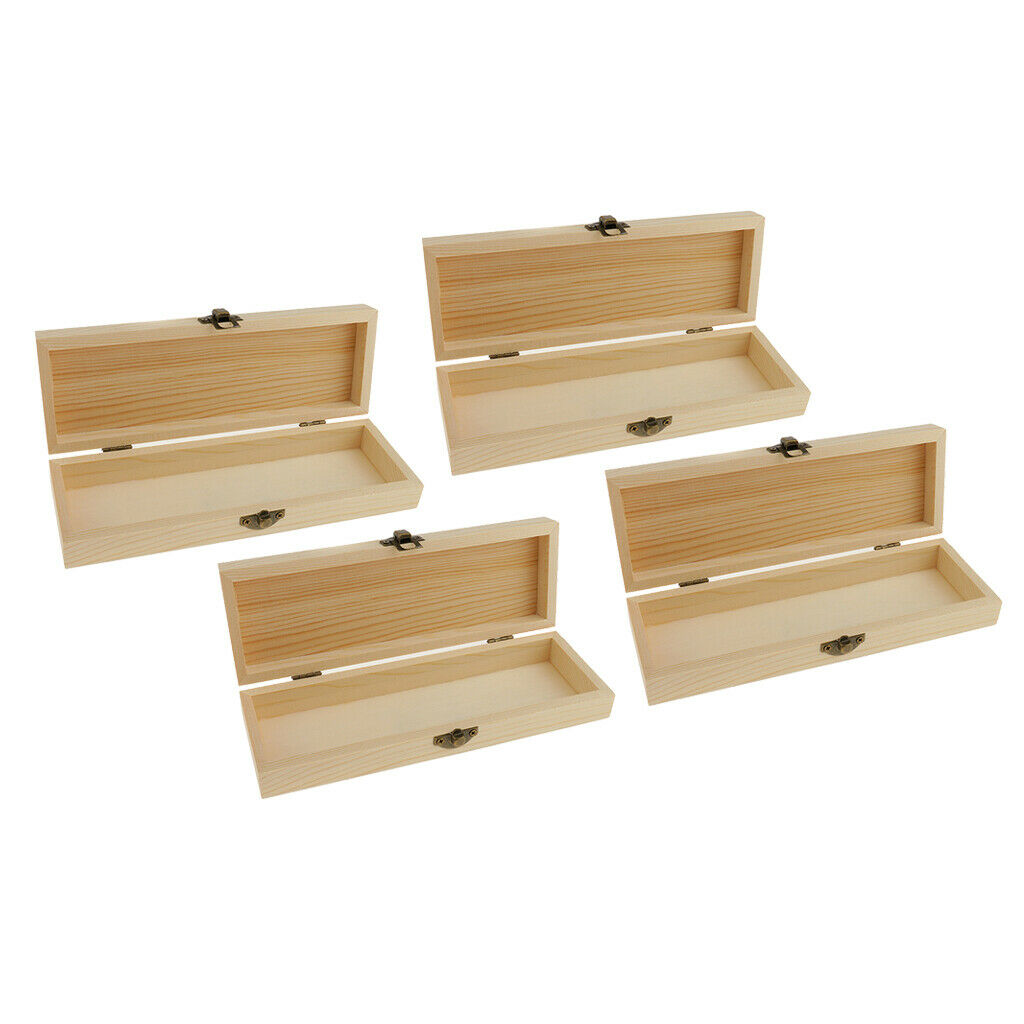 Set of 4, Jewelry Trinket Storage Box Organizer Gift Case for DIY Craft