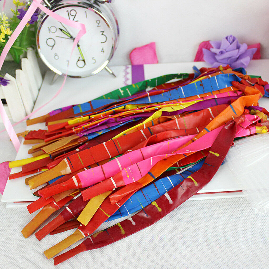 40 Pack Rocket Balloons, Flying Balloon Giant Rocket Balloons with Whistling
