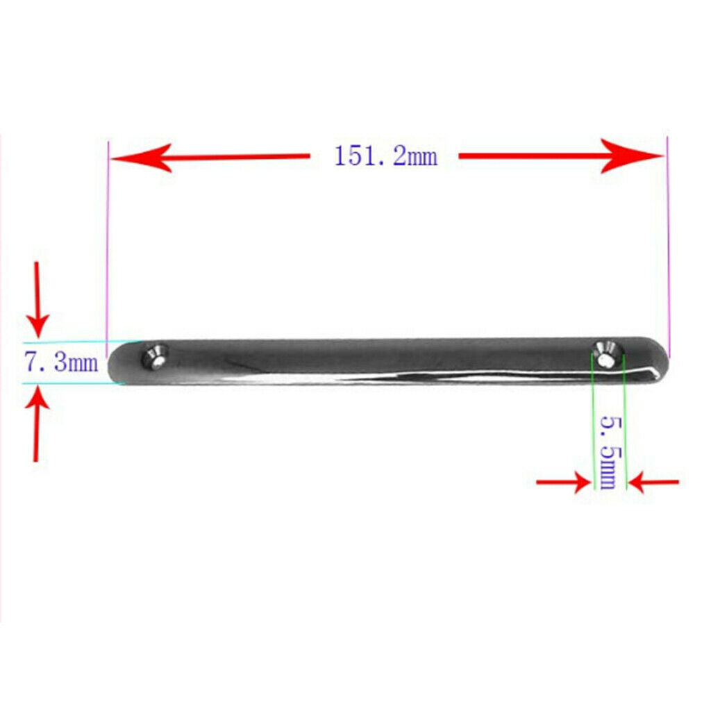Marine Stainless Steel 150mm Rub Strake Polished Yacht/ RV /Bath Protection