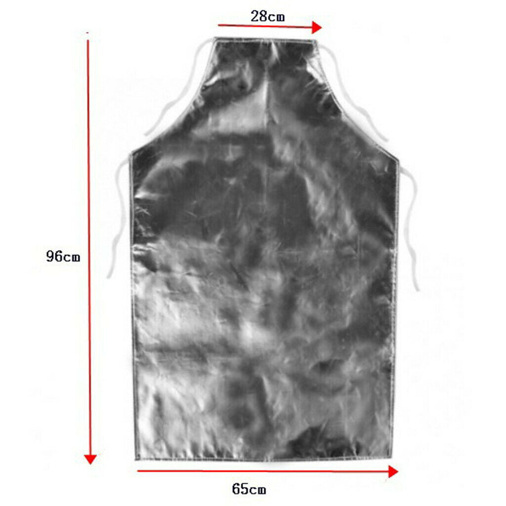 Aluminum Foil Heat Resistant Apron Safety Protection for Working Cooking