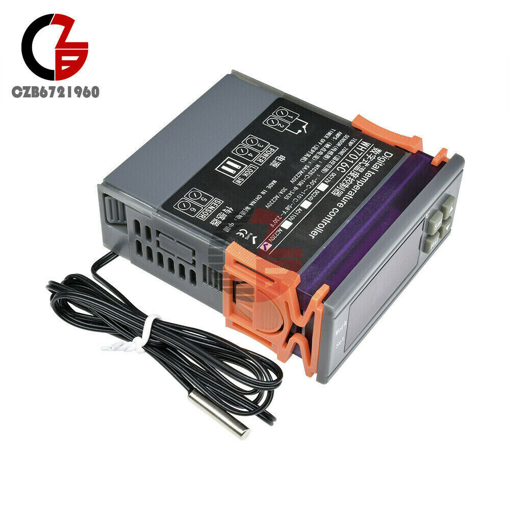 Automatic Digit WH7016C Temperature Controller Thermostat AC 220V Control Switch